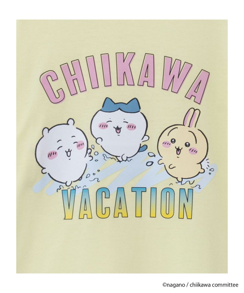 ちいかわ 半袖Tシャツ バケーション キッズ メール便 対応商品商品画像-5