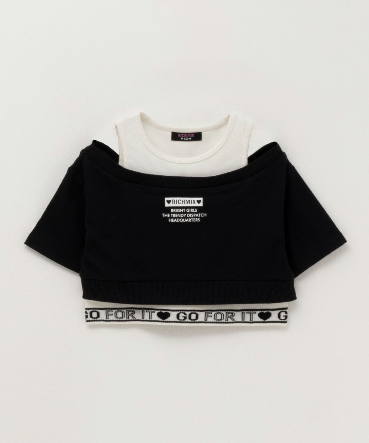 RICH MIX フェイクアンサンブルTシャツ キッズ