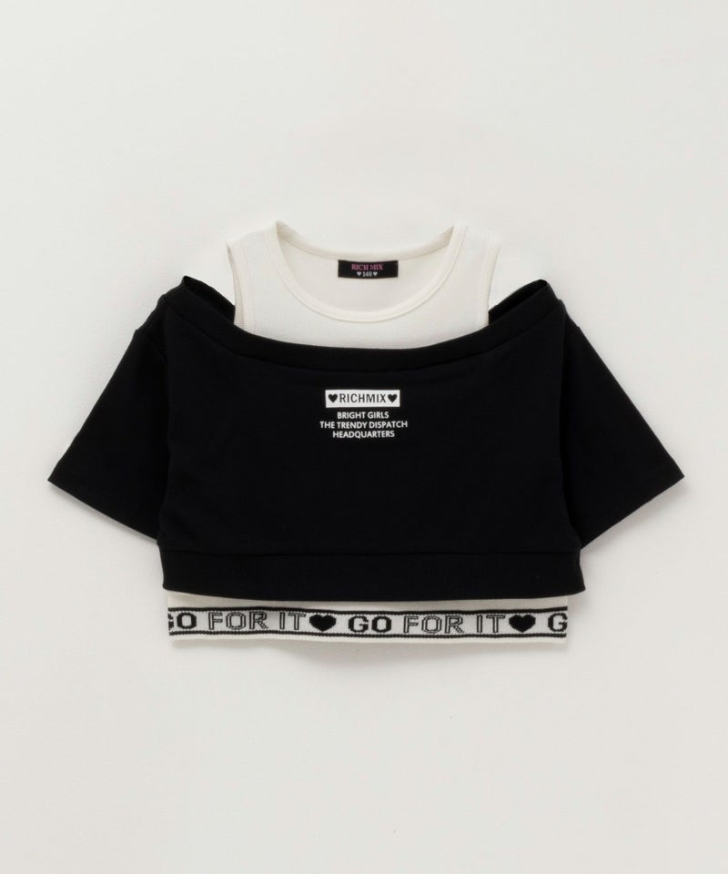 RICH MIX  フェイクアンサンブルTシャツ キッズ商品画像-1