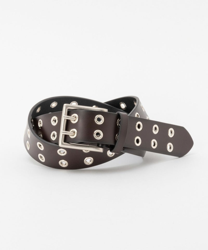 40mm 牛革グラデーション塗装Wハトメベルト メンズ商品画像-3