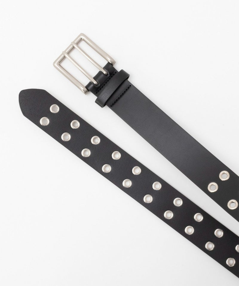 40mm 牛革グラデーション塗装Wハトメベルト メンズ商品画像-5