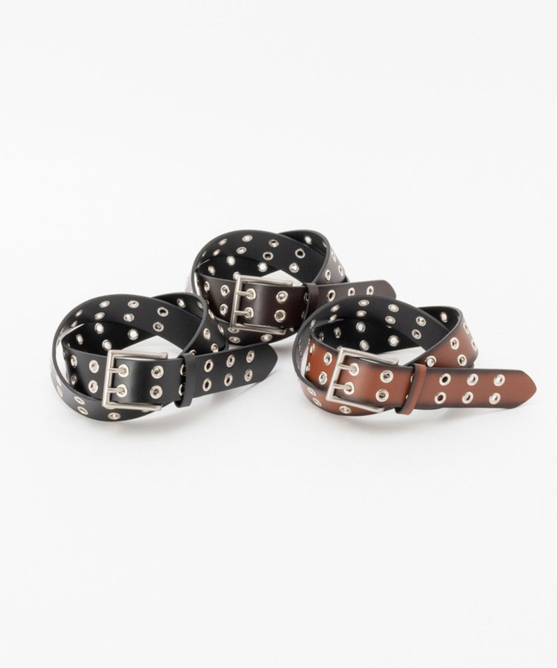 40mm 牛革グラデーション塗装Wハトメベルト メンズ商品画像-9