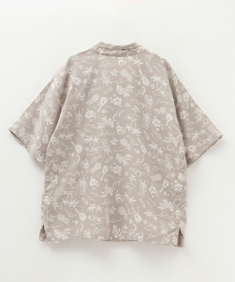 NAVY インドファブリック レーヨン開襟シャツ キッズ商品画像-2