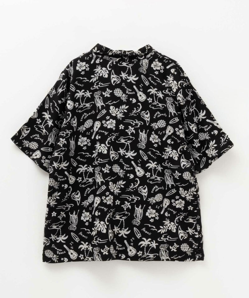 NAVY インドファブリック レーヨン開襟シャツ キッズ商品画像-4