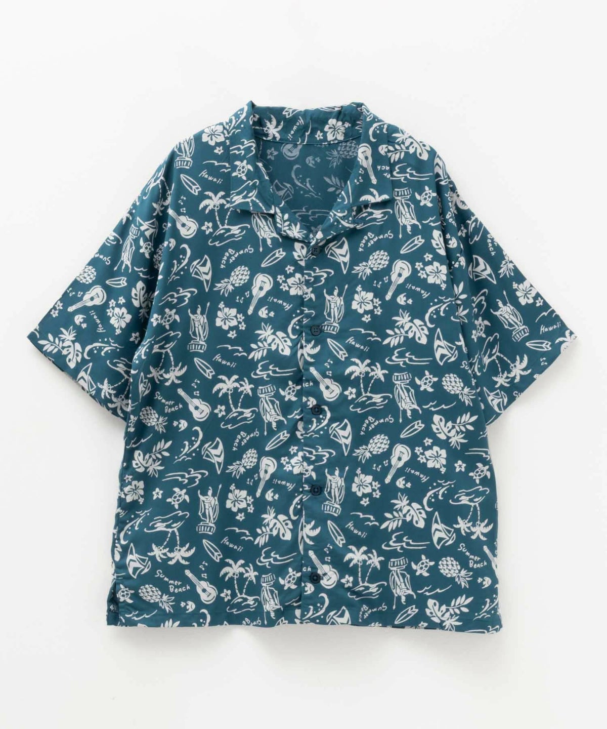 NAVY インドファブリック レーヨン開襟シャツ キッズ