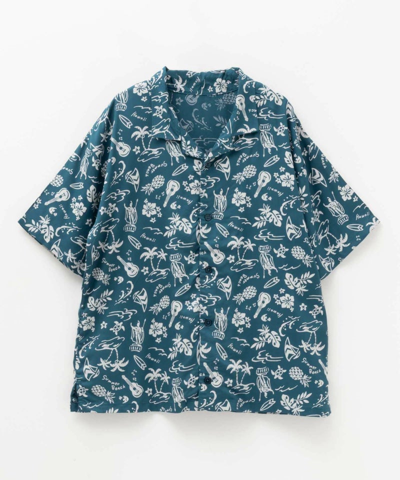 NAVY インドファブリック レーヨン開襟シャツ キッズ商品画像-5