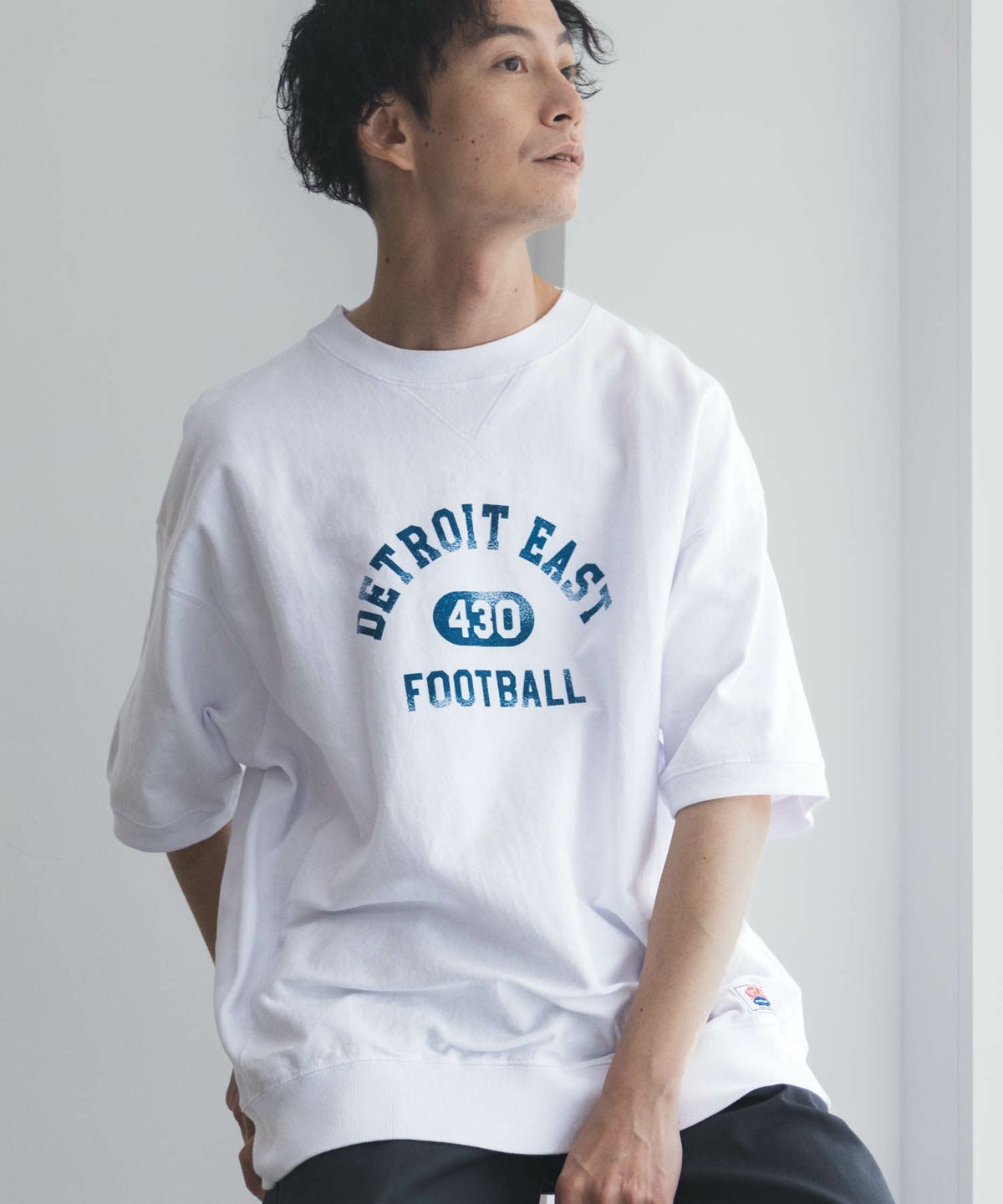 NUTMEG 天竺スウェットTシャツ メンズ ネコポス 対応商品