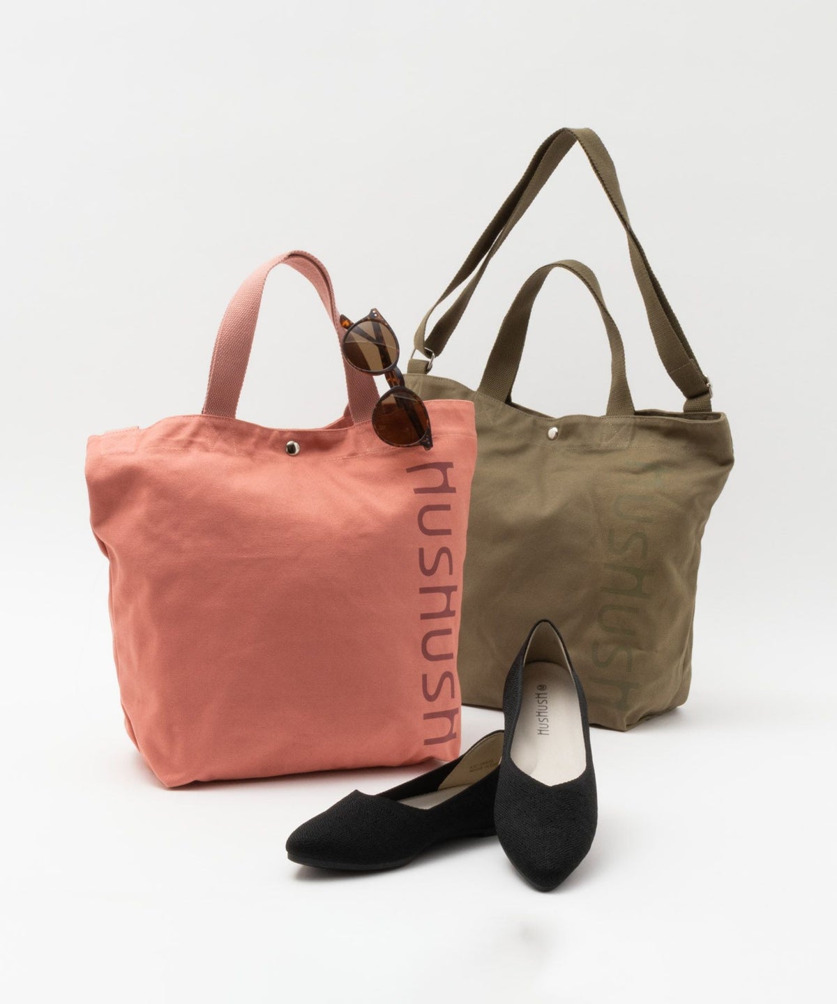 HusHusH ロゴ入りトートバッグ