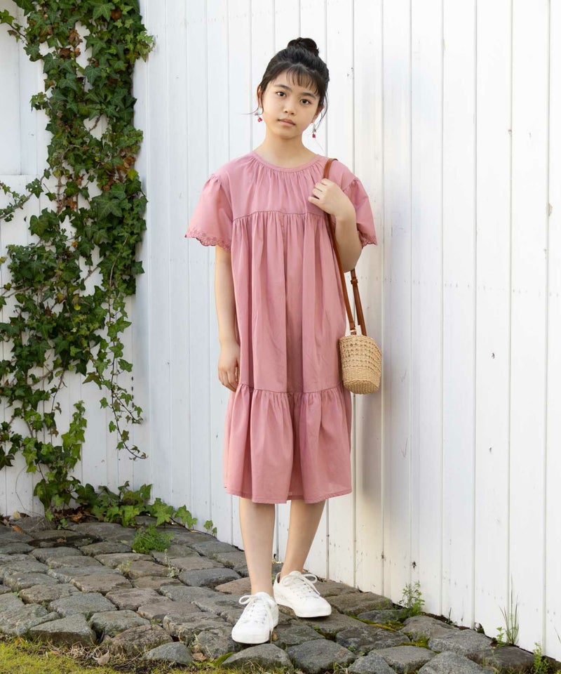 NAVY インドファブリック ギャザーワンピース キッズ商品画像-2