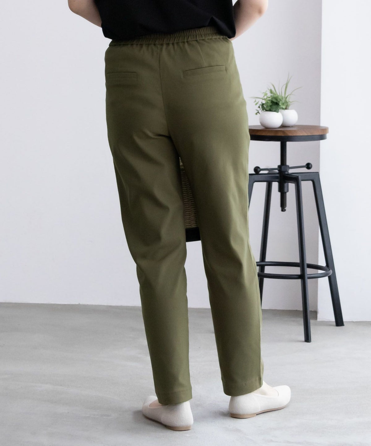 HusHusH らく美パン テーパードパンツ レディース