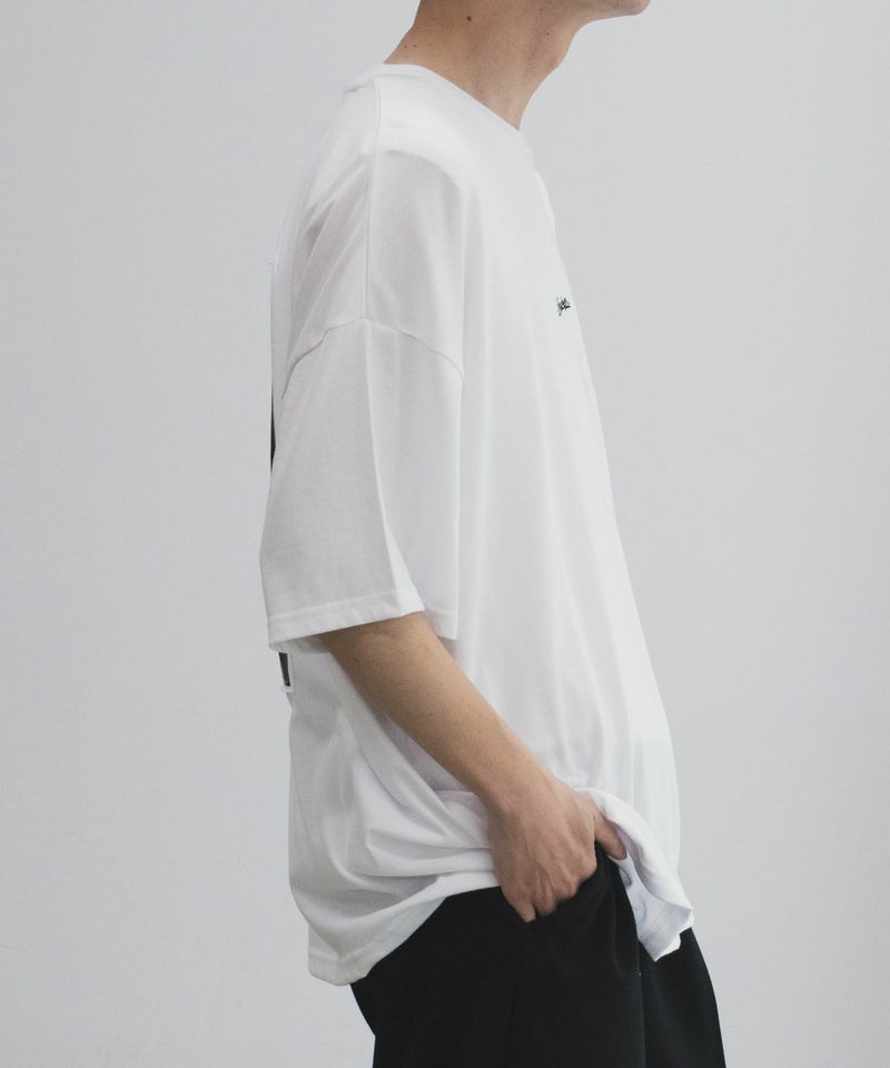 NOBLE PRODUCT フォト花プリントショートスリーブTシャツ メンズ メール便 対応商品商品画像-5