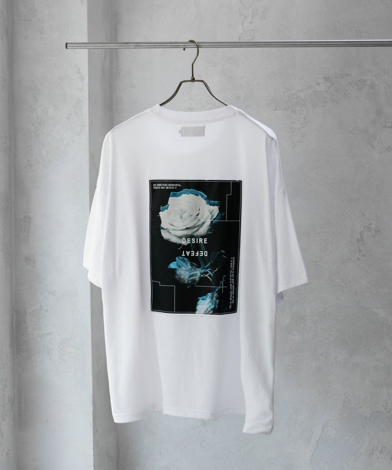 NOBLE PRODUCT  フォト花プリントショートスリーブＴシャツ メンズ メール便 対応商品商品画像-15