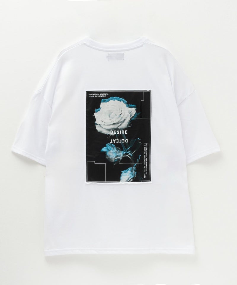 NOBLE PRODUCT フォト花プリントショートスリーブTシャツ メンズ メール便 対応商品商品画像-23