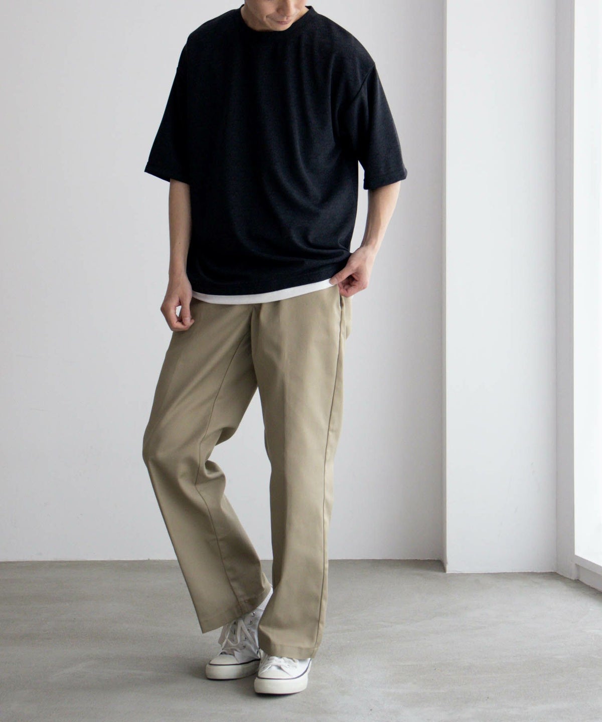 URBAN COLLECTION 梨地フェイクレイヤードTシャツ メンズ ネコポス 対応商品