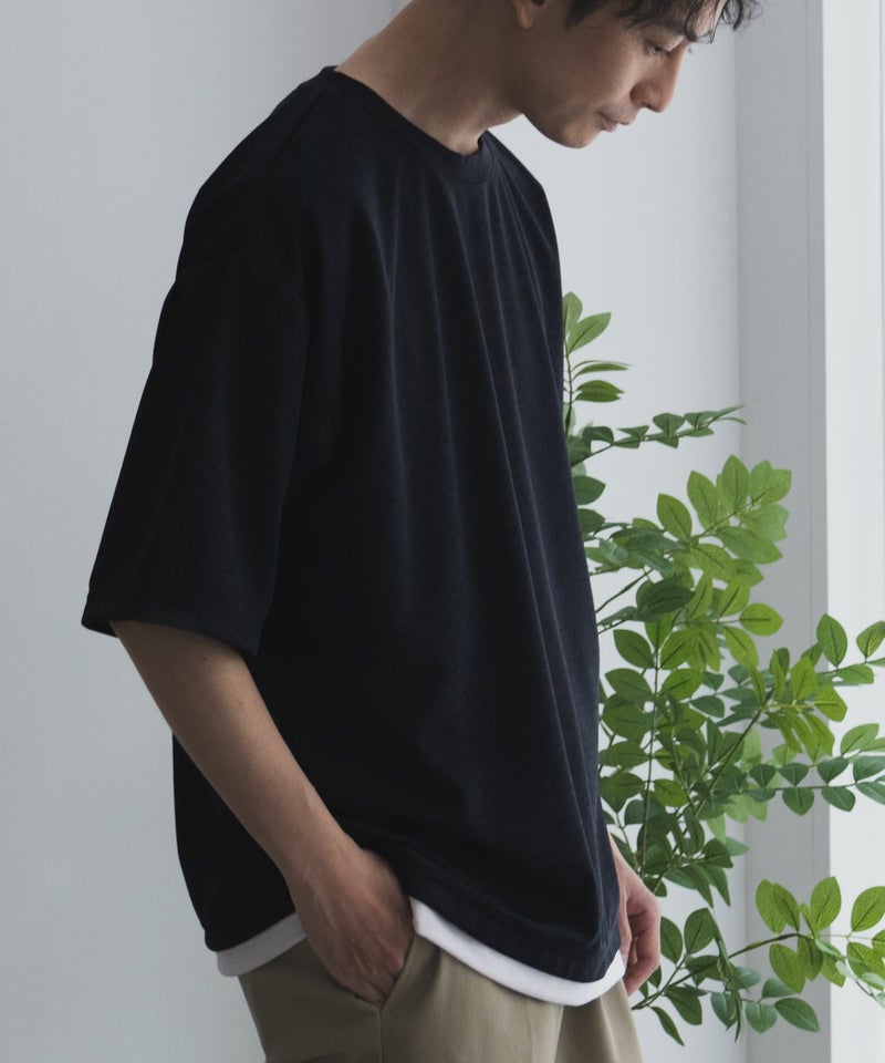 URBAN COLLECTION 梨地フェイクレイヤードTシャツ メンズ メール便 対応商品商品画像-13