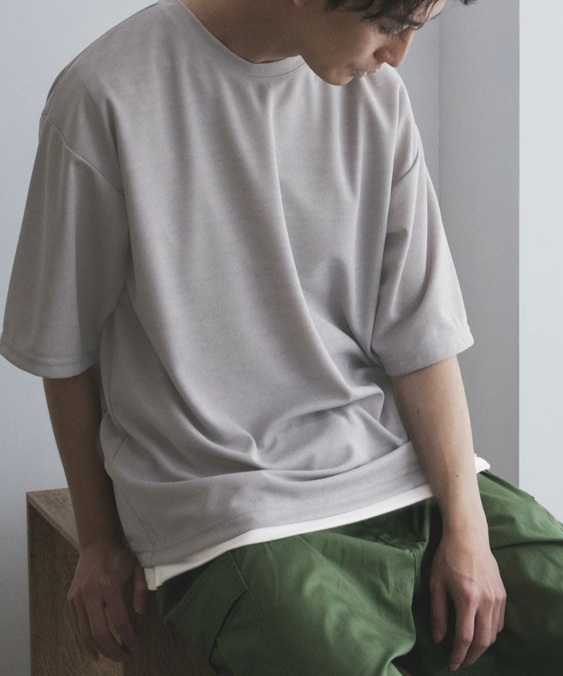 URBAN COLLECTION 梨地フェイクレイヤードTシャツ メンズ メール便 対応商品商品画像-16