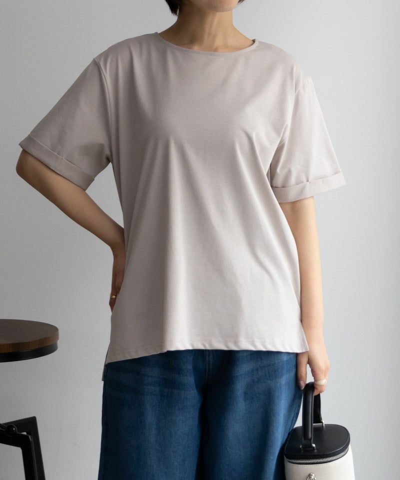 NAVY SARARI クール&UVカットTシャツ レディース メール便 対応商品商品画像-3