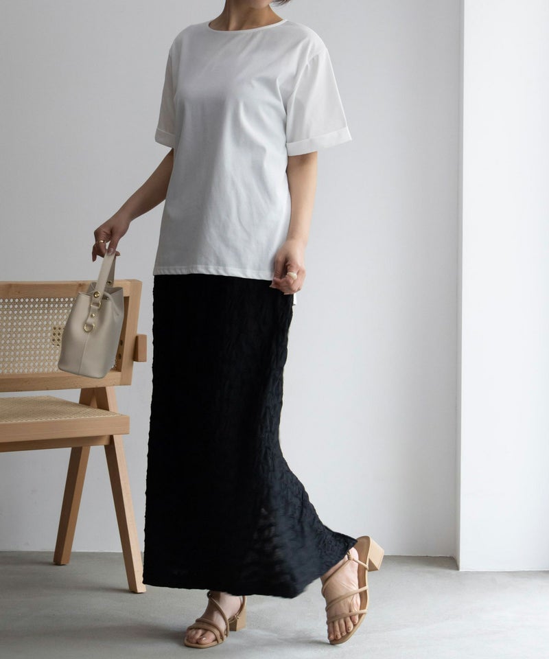 NAVY SARARI クール&UVカットTシャツ レディース メール便 対応商品商品画像-12