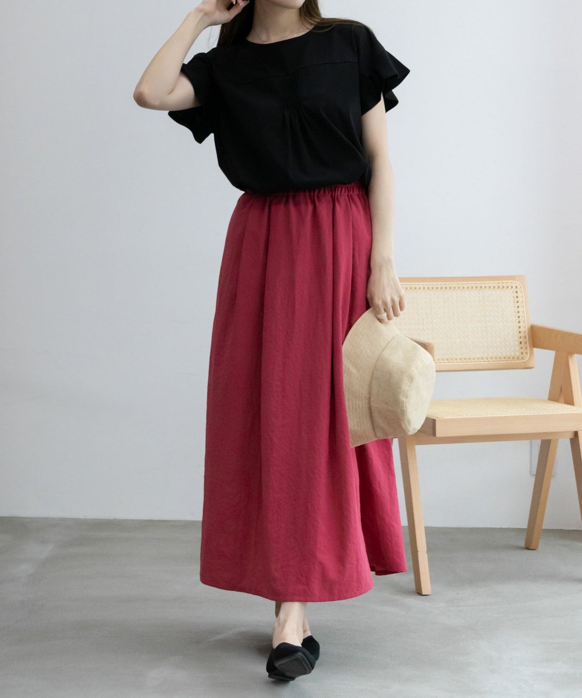 HusHusH フレアスリーブTシャツ レディース ネコポス 対応商品