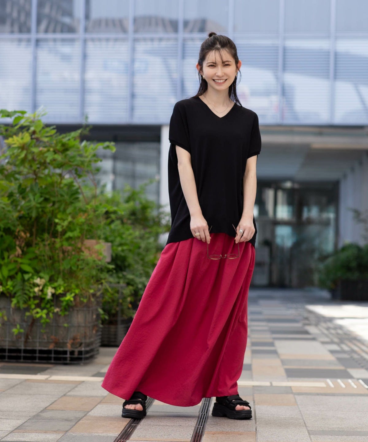 HusHusH Vネックコクーンニット レディース