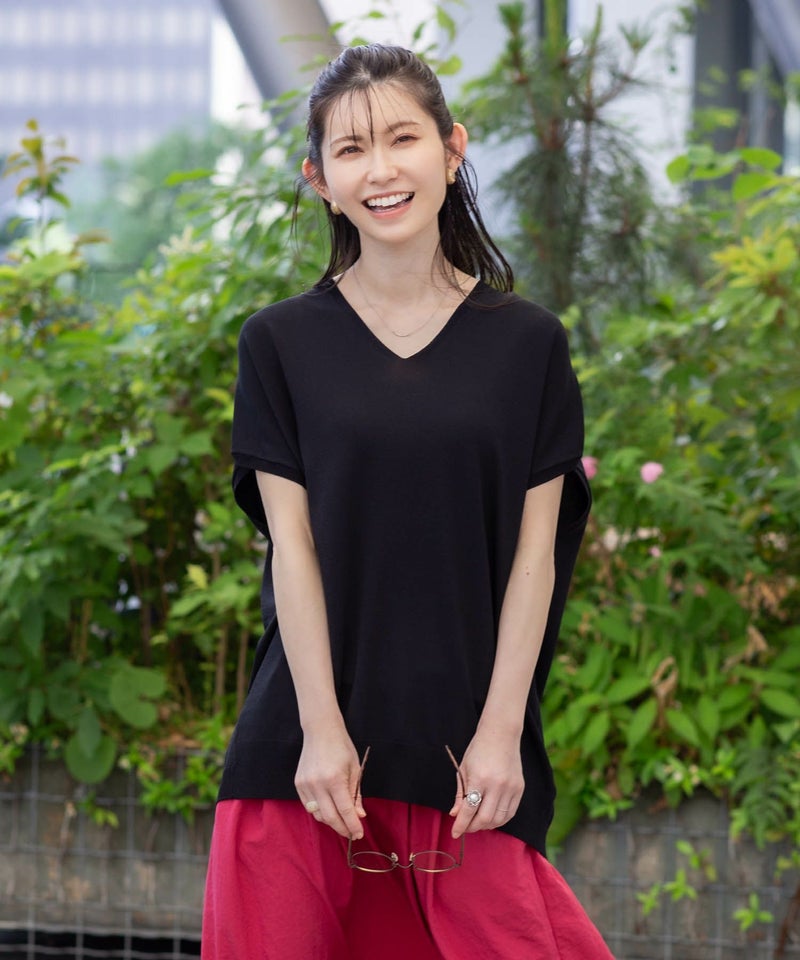 [期間限定価格]HusHusH  Vネックコクーンニット レディース商品画像-7