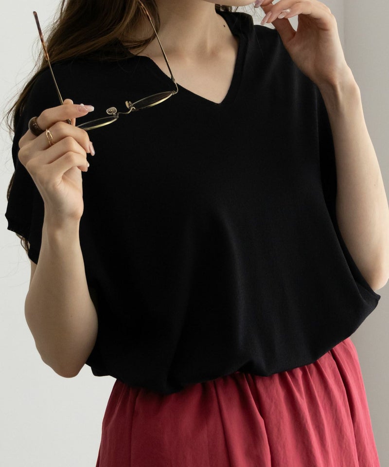 [期間限定価格]HusHusH  Vネックコクーンニット レディース商品画像-8