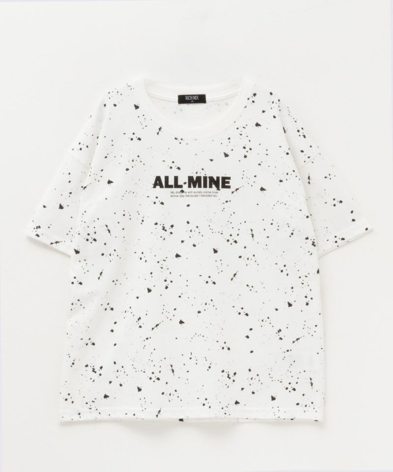 RICH MIX 飛ばしプリントビッグTシャツ キッズ メール便 対応商品商品画像-1