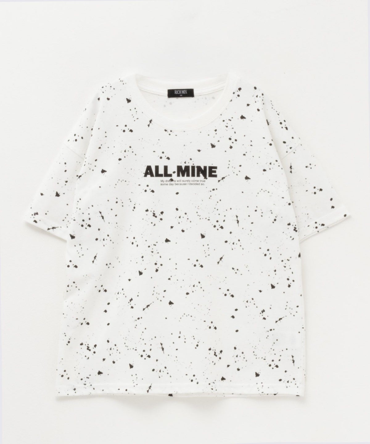 RICH MIX 飛ばしプリントビッグTシャツ キッズ ネコポス 対応商品