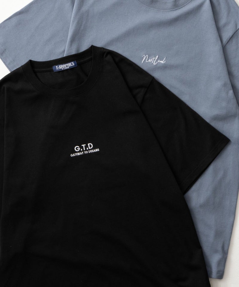 T-GRAPHICS  ロゴ刺繍半袖Tシャツ メンズ メール便 対応商品商品画像-2