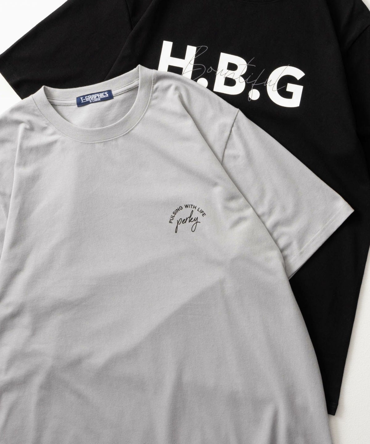 T-GRAPHICS ロゴプリント半袖Tシャツ メンズ ネコポス 対応商品