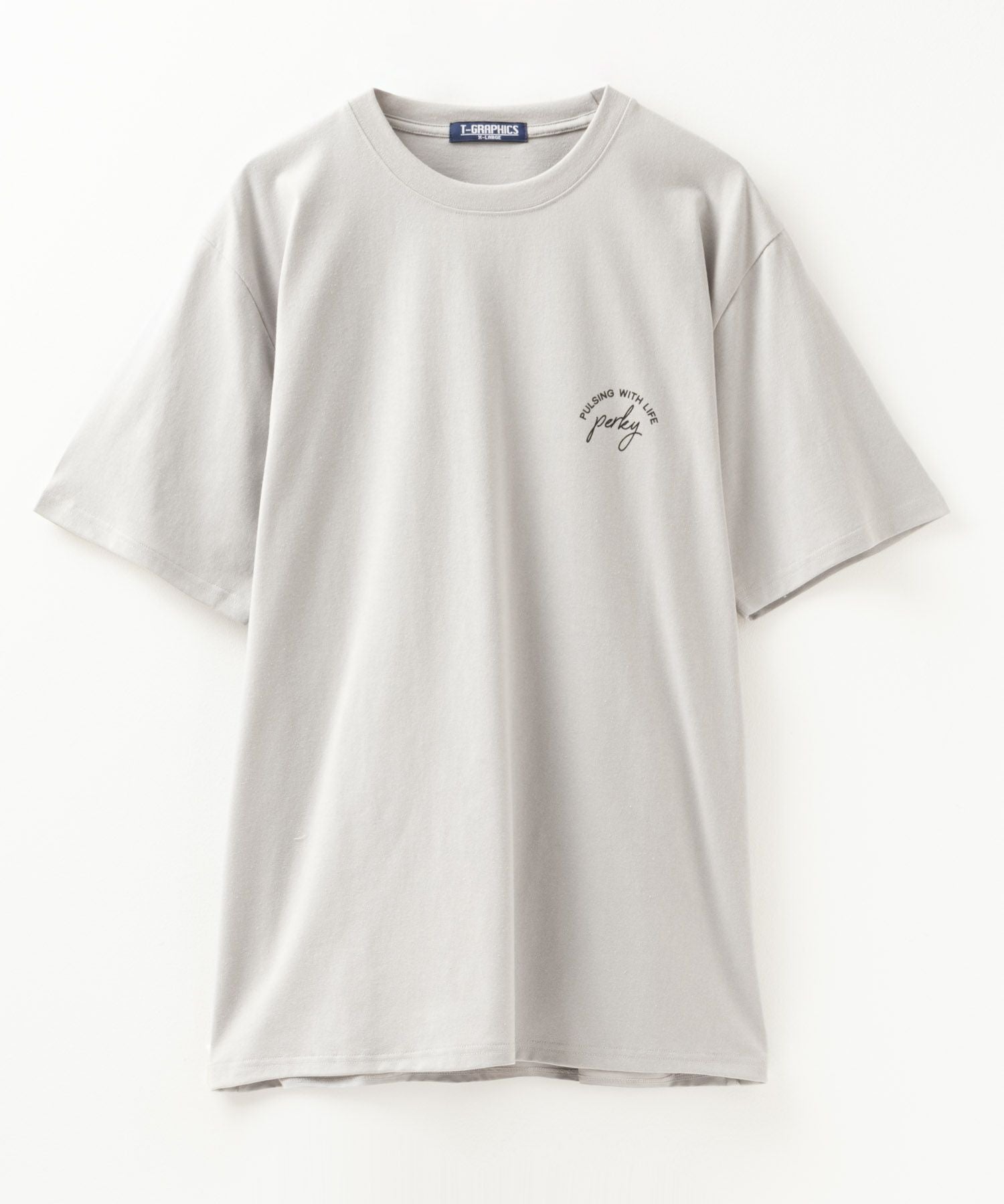 T-GRAPHICS ロゴプリント半袖Tシャツ メンズ