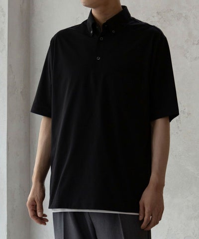 NAVY FIT メッシュポロシャツ メンズ