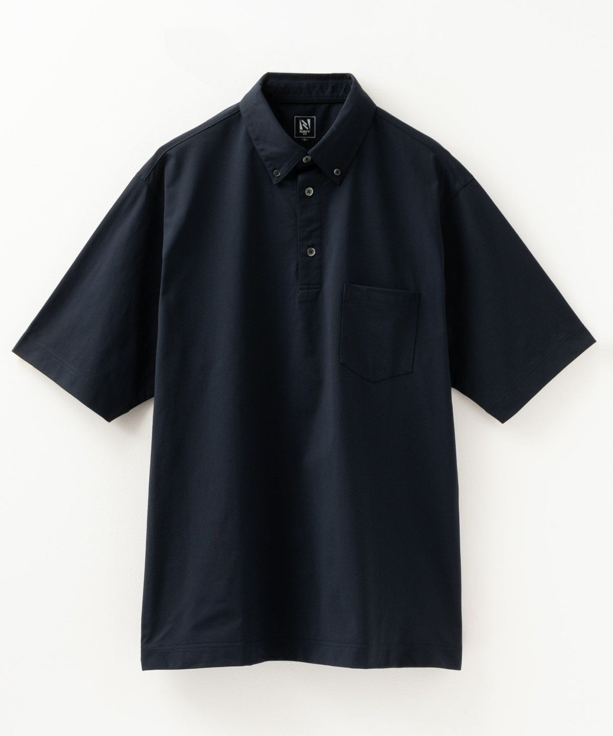NAVY FIT メッシュポロシャツ メンズ
