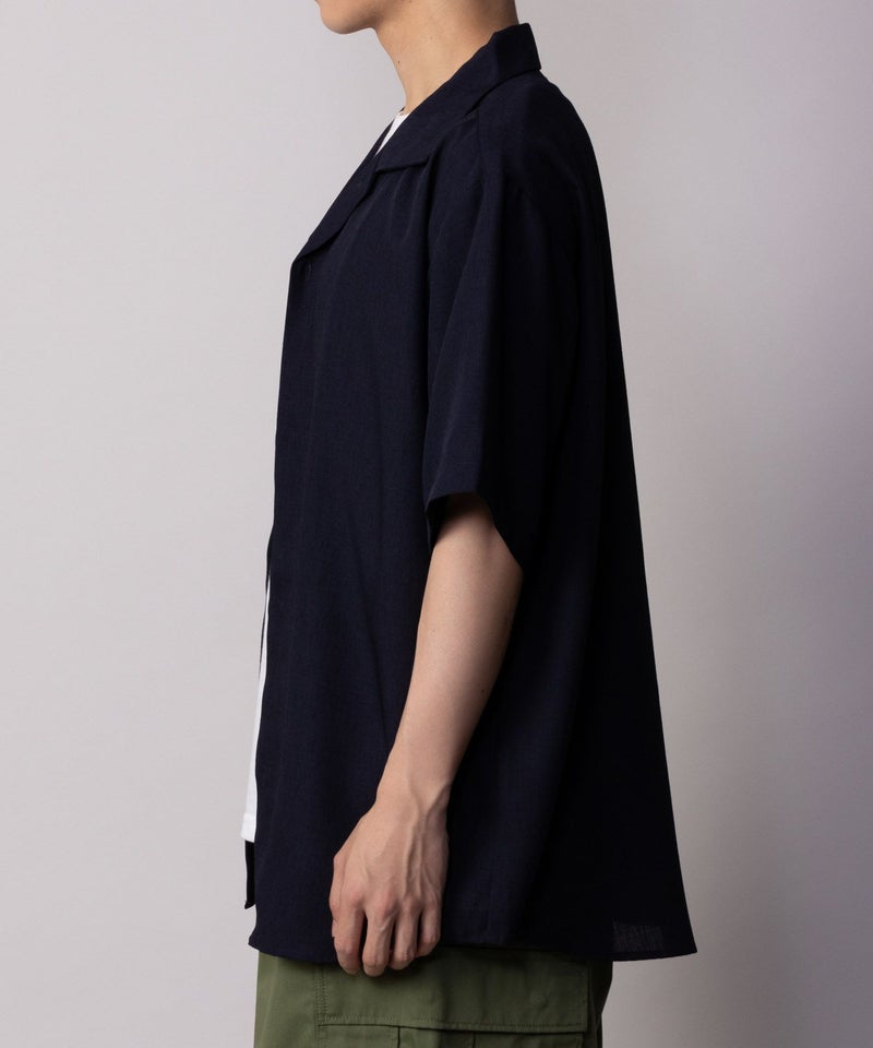 NAVY SARARI 麻調シャツ アンサンブル メンズ商品画像-5