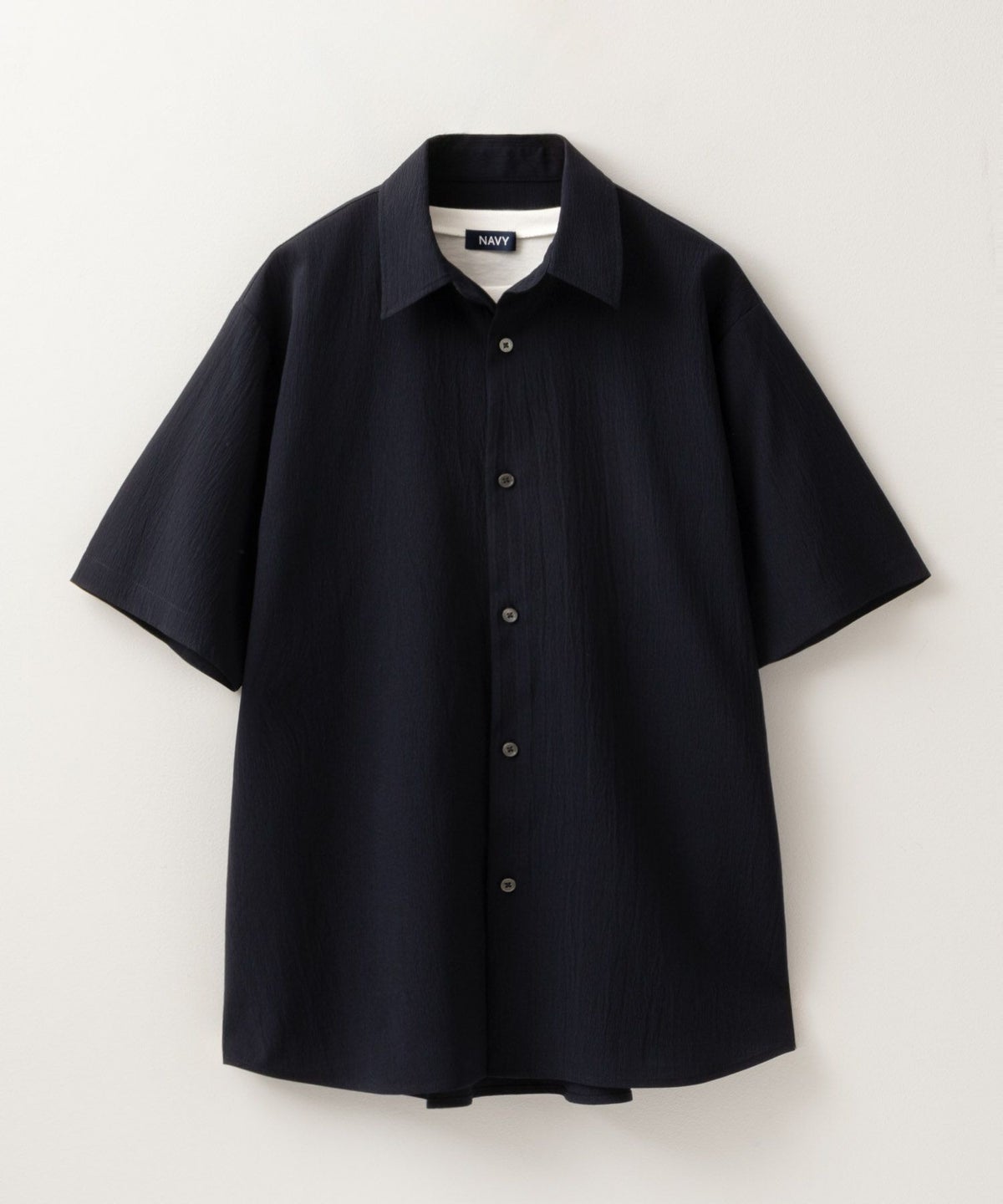 NAVY 楊柳シャツ アンサンブル メンズ
