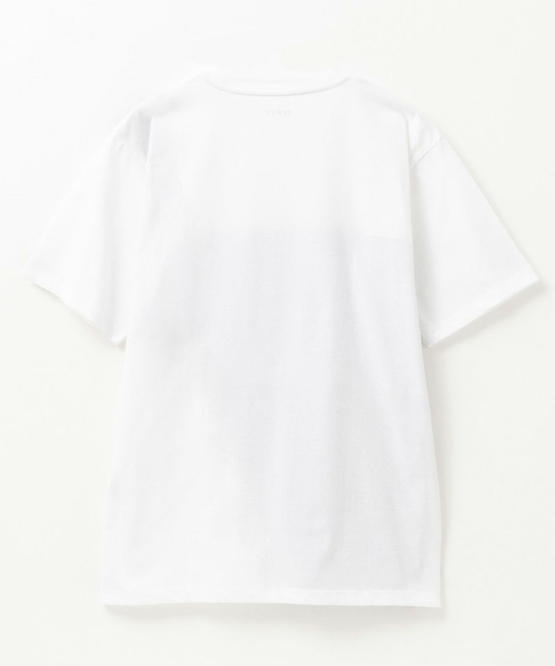 NAVY SARARI ブロック切替え半袖Tシャツ メンズ メール便 対応商品商品画像-19