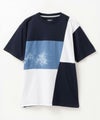 NAVY SARARI  ブロック切替え半袖Ｔシャツ メンズ メール便 対応商品商品サムネイル-22