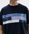 NAVY SARARI パネル切替えTシャツ メンズ メール便 対応商品商品サムネイル-15