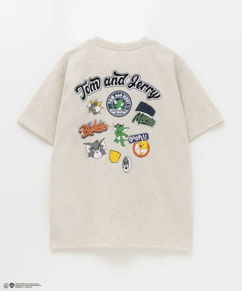 Tom and Jerry バックプリントTシャツ メンズ メール便 対応商品商品画像-4