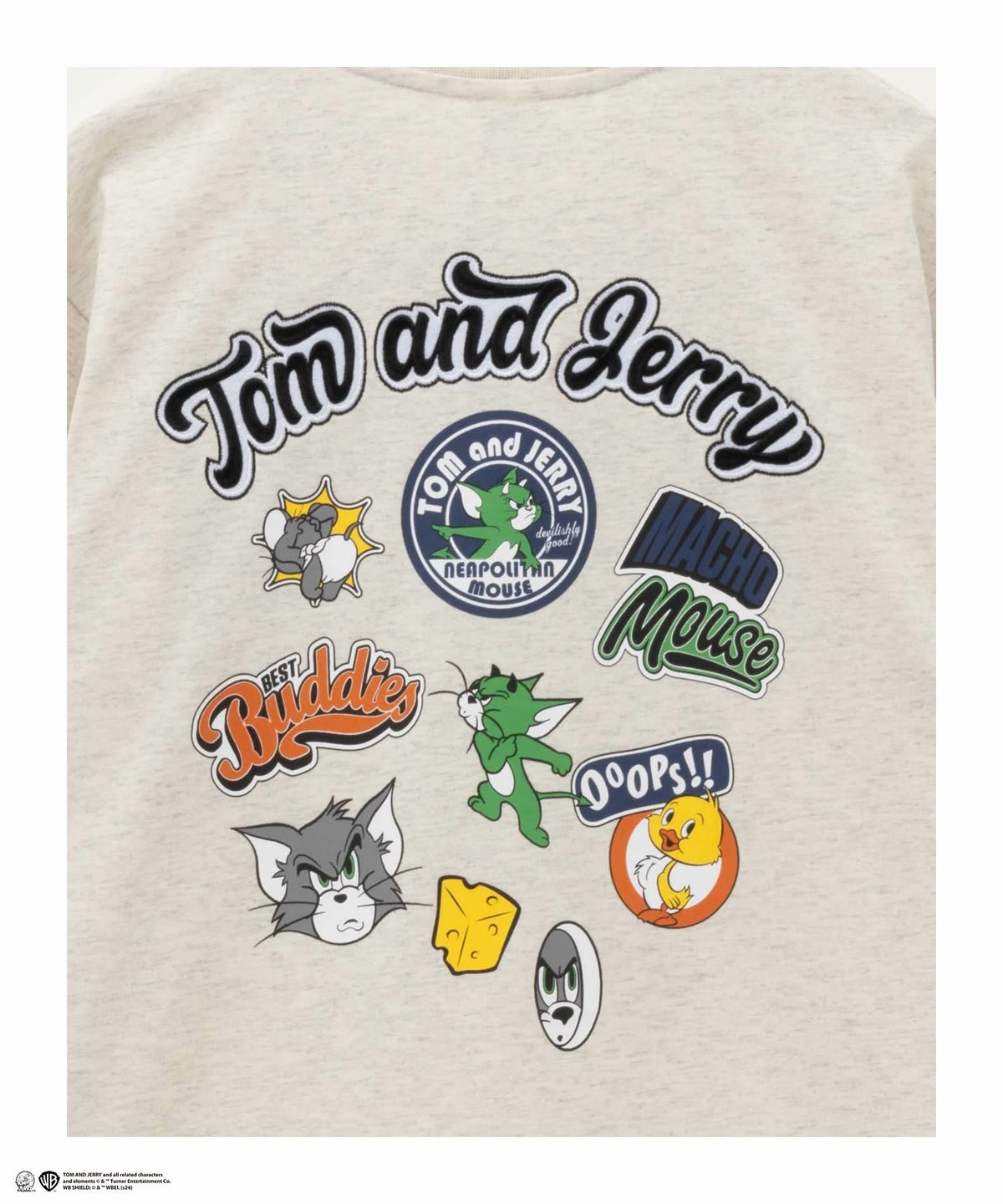 Tom and Jerry バックプリントTシャツ メンズ ネコポス 対応商品