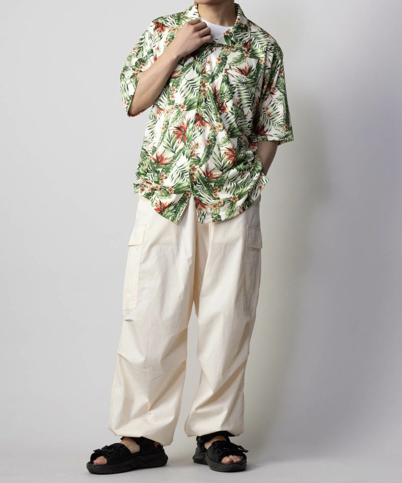 NAVY SARARI メッシュアロハシャツアンサンブル メンズ商品画像-9