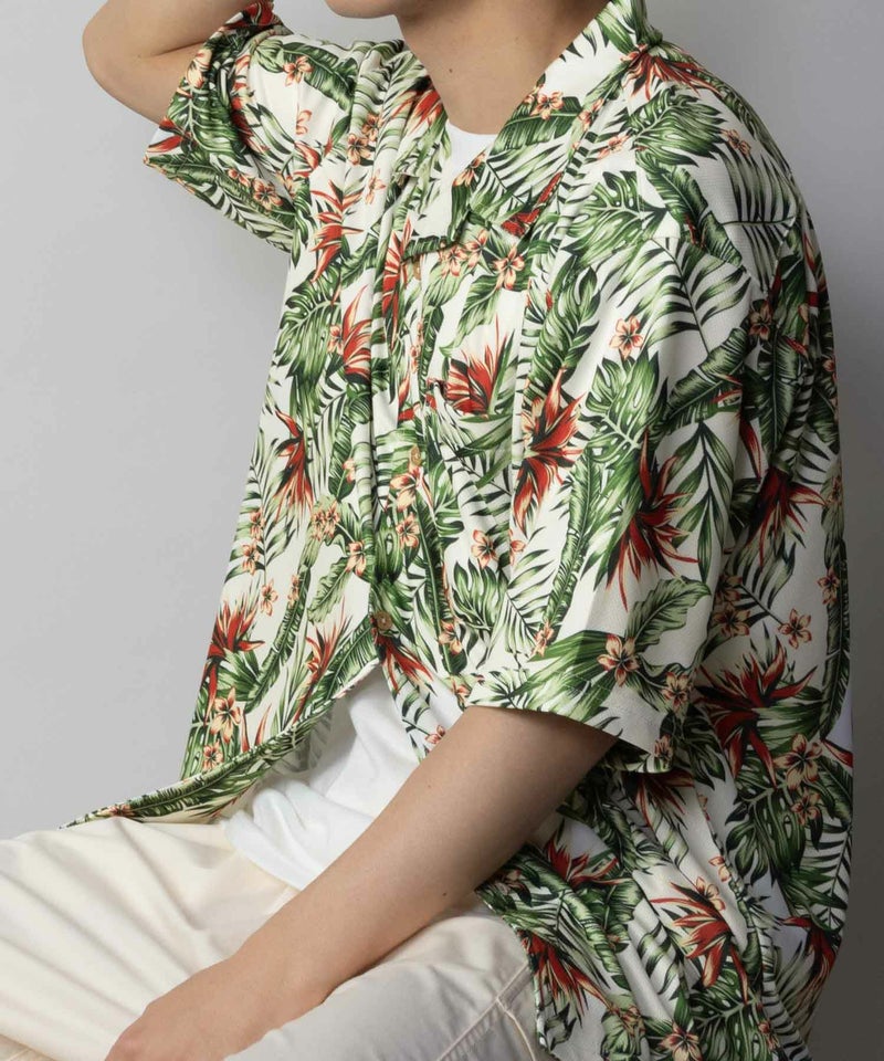 NAVY SARARI メッシュアロハシャツアンサンブル メンズ商品画像-10