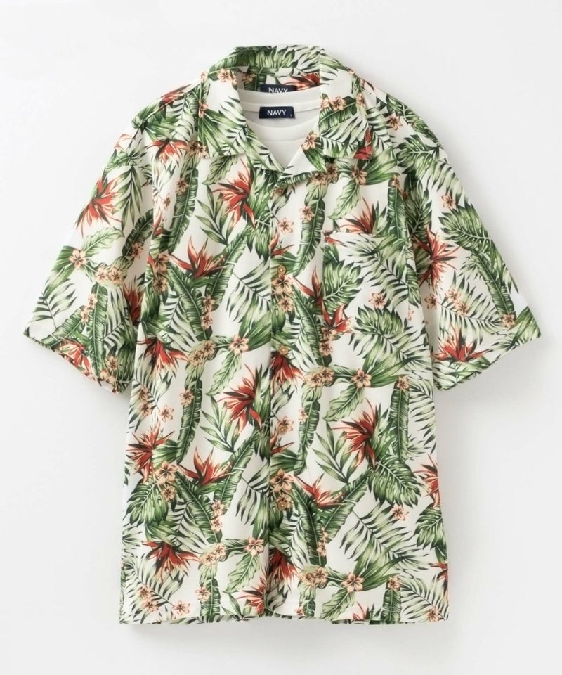 NAVY SARARI メッシュアロハシャツアンサンブル メンズ商品画像-19