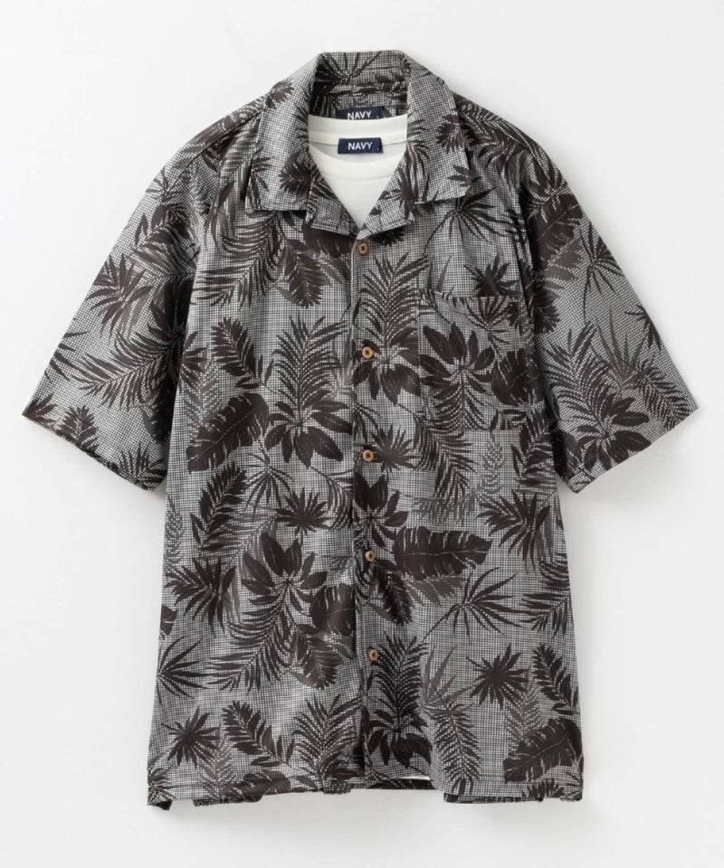 NAVY SARARI  メッシュアロハシャツアンサンブル メンズ商品画像-21