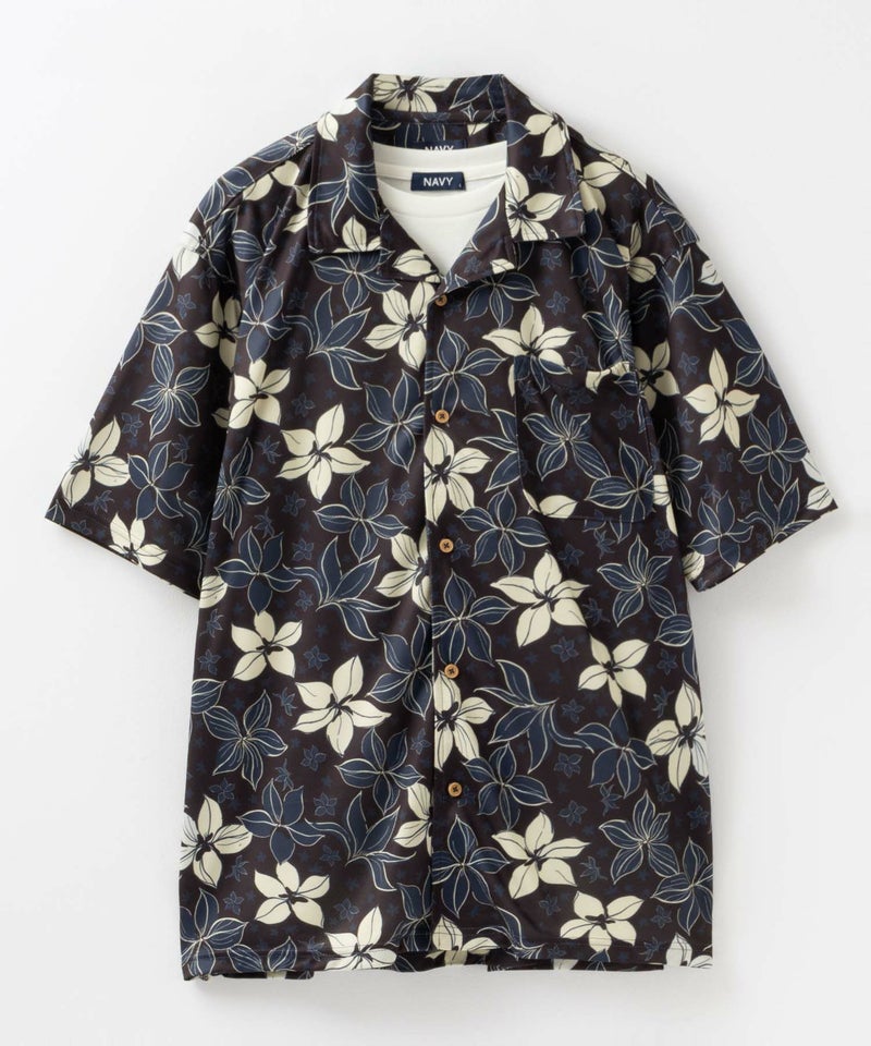 NAVY SARARI メッシュアロハシャツアンサンブル メンズ商品画像-23