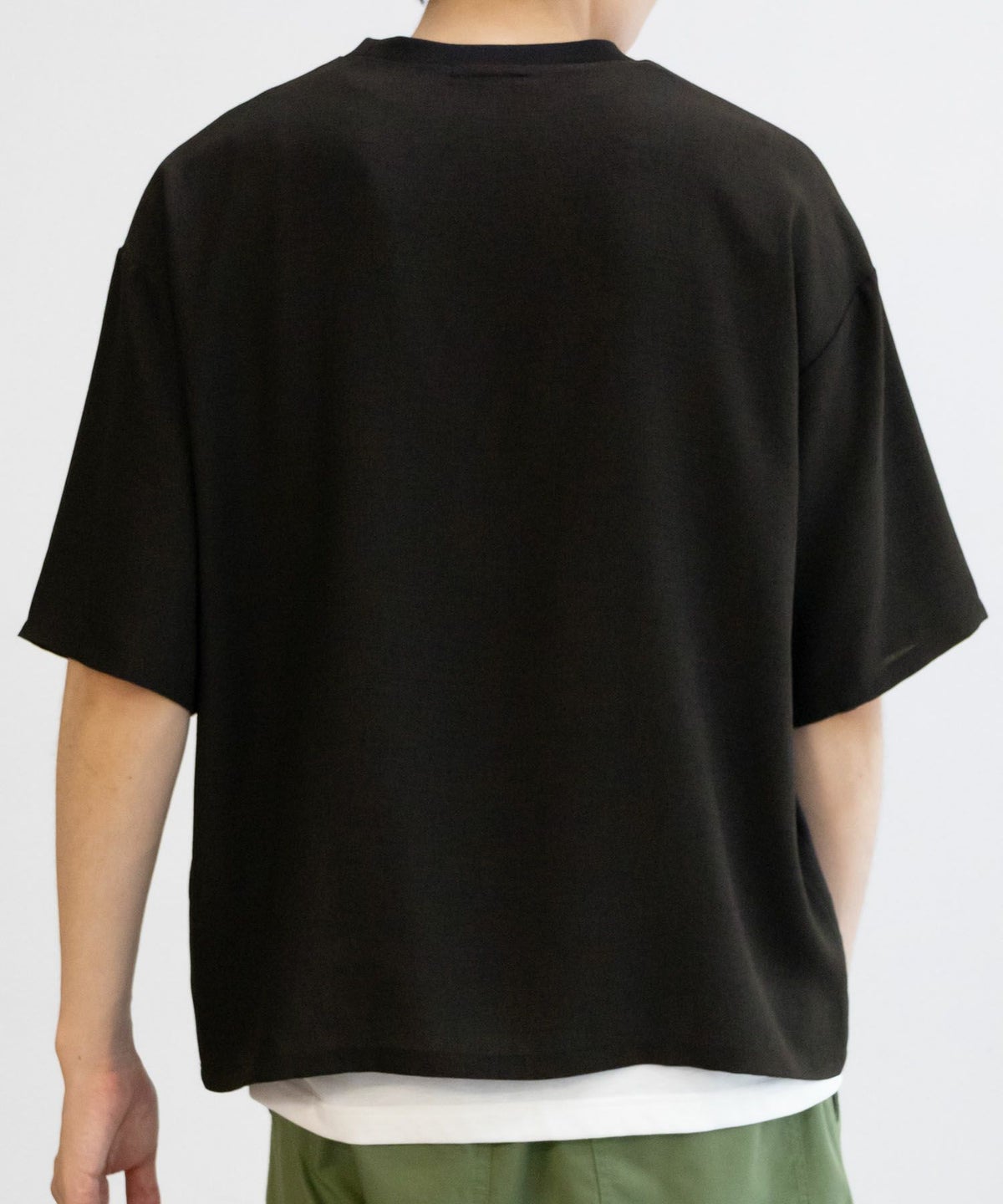 NAVY 麻調クルーネックアンサンブル メンズ