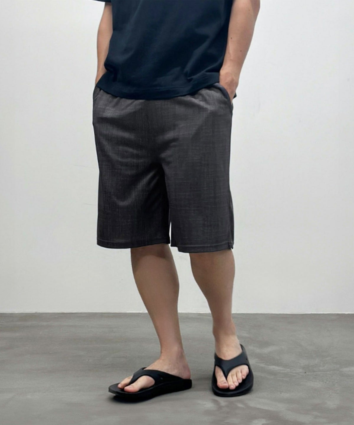 NAVY メッシュ総柄ハーフパンツ メンズ