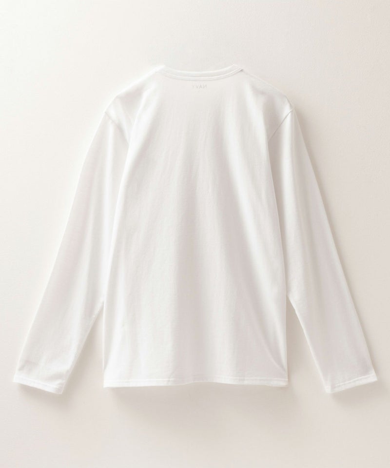 NAVY 天竺クルーネック長袖Tシャツ メンズ商品画像-15