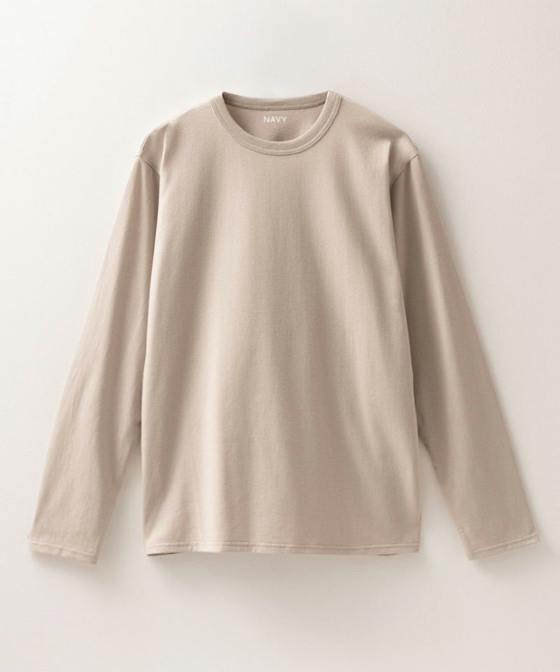 NAVY  天竺クルーネック長袖Tシャツ メンズ商品画像-20