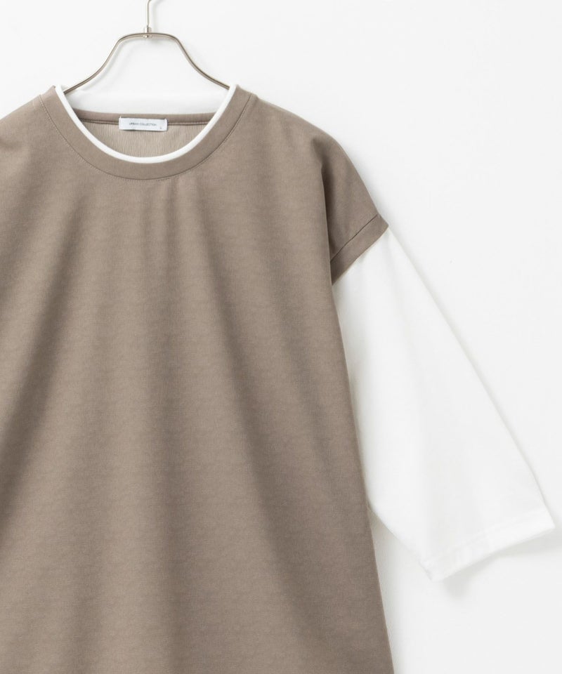 URBAN COLLECTION 梨地ジョーゼットベストフェイクレイヤードカットソー メンズ商品画像-3